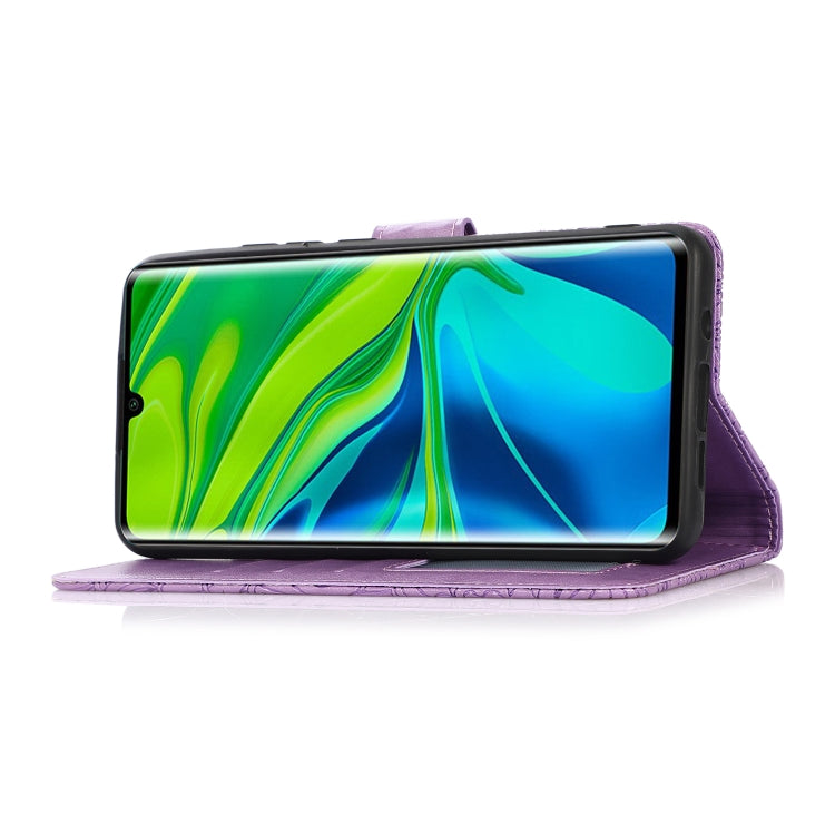 For Xiaomi Mi CC9 Pro Skin Feel Embossed Sunflower Horizontal Flip Leather Case with Holder & Card Slots & Wallet & Lanyard