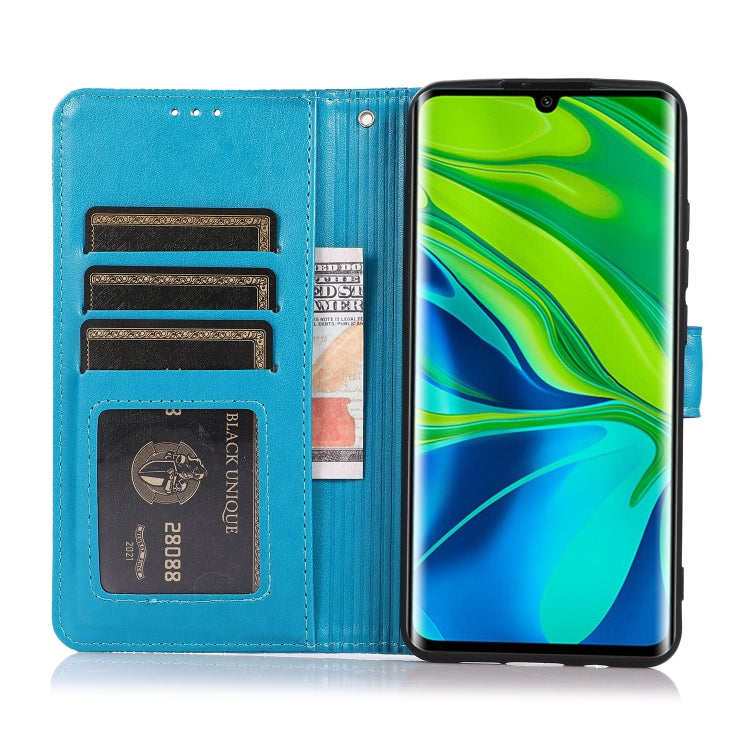 For Xiaomi Mi CC9 Pro Skin Feel Embossed Sunflower Horizontal Flip Leather Case with Holder & Card Slots & Wallet & Lanyard