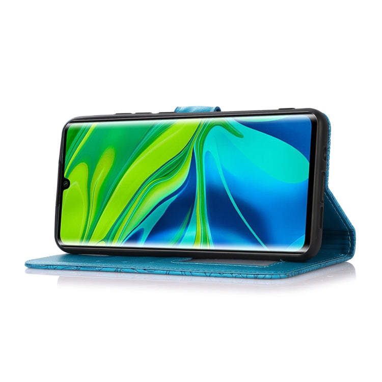 For Xiaomi Mi CC9 Pro Skin Feel Embossed Sunflower Horizontal Flip Leather Case with Holder & Card Slots & Wallet & Lanyard