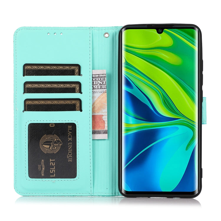 For Xiaomi Mi CC9 Pro Skin Feel Embossed Sunflower Horizontal Flip Leather Case with Holder & Card Slots & Wallet & Lanyard