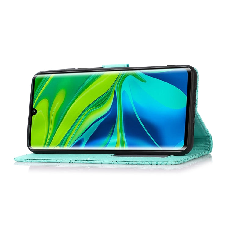 For Xiaomi Mi CC9 Pro Skin Feel Embossed Sunflower Horizontal Flip Leather Case with Holder & Card Slots & Wallet & Lanyard