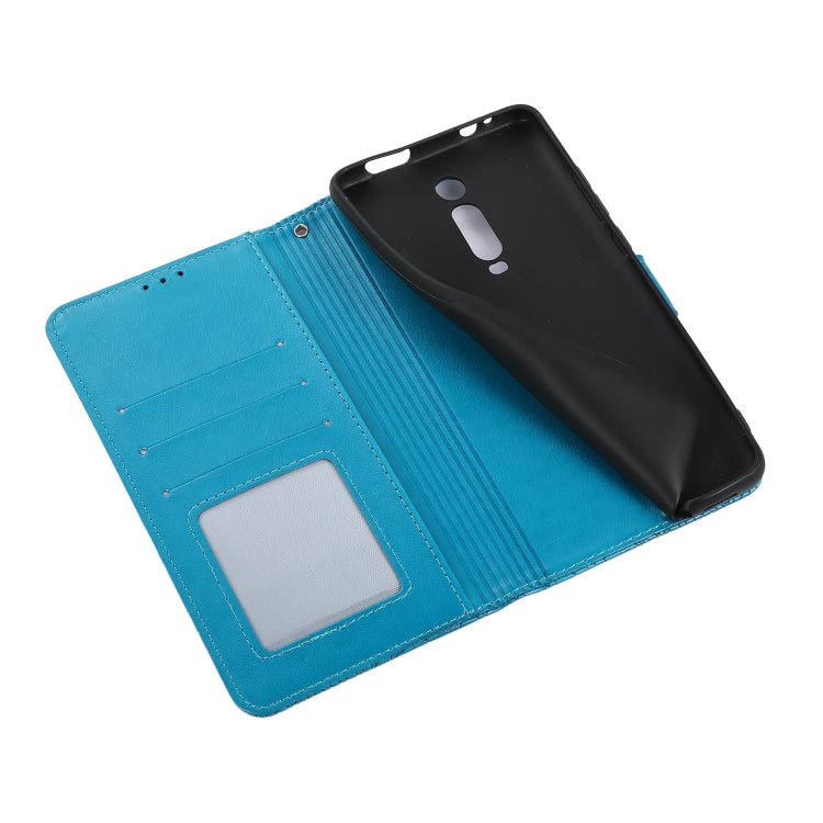 For Xiaomi Redmi K20 Skin Feel Embossed Sunflower Horizontal Flip Leather Case with Holder & Card Slots & Wallet & Lanyard