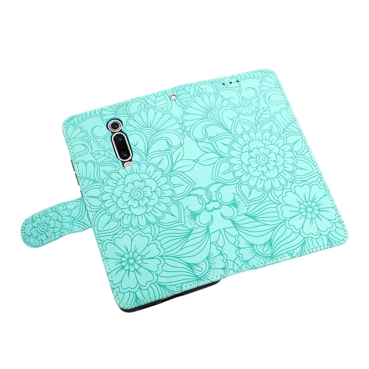 For Xiaomi Redmi K20 Skin Feel Embossed Sunflower Horizontal Flip Leather Case with Holder & Card Slots & Wallet & Lanyard