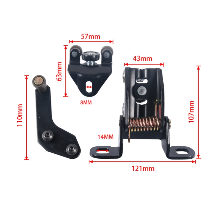 A5574 Car Left Sliding Door Middle Roller Runner Kit AC11V268K35BA for Ford