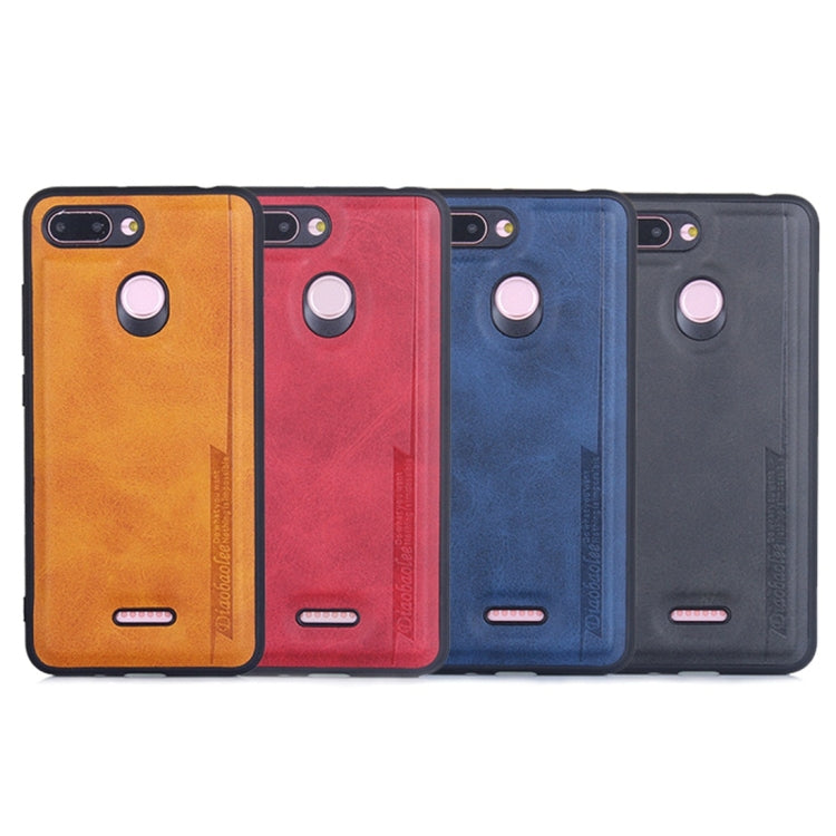 For Xiaomi Redmi 6 Diaobaolee Shockproof PU + TPU Protective Case