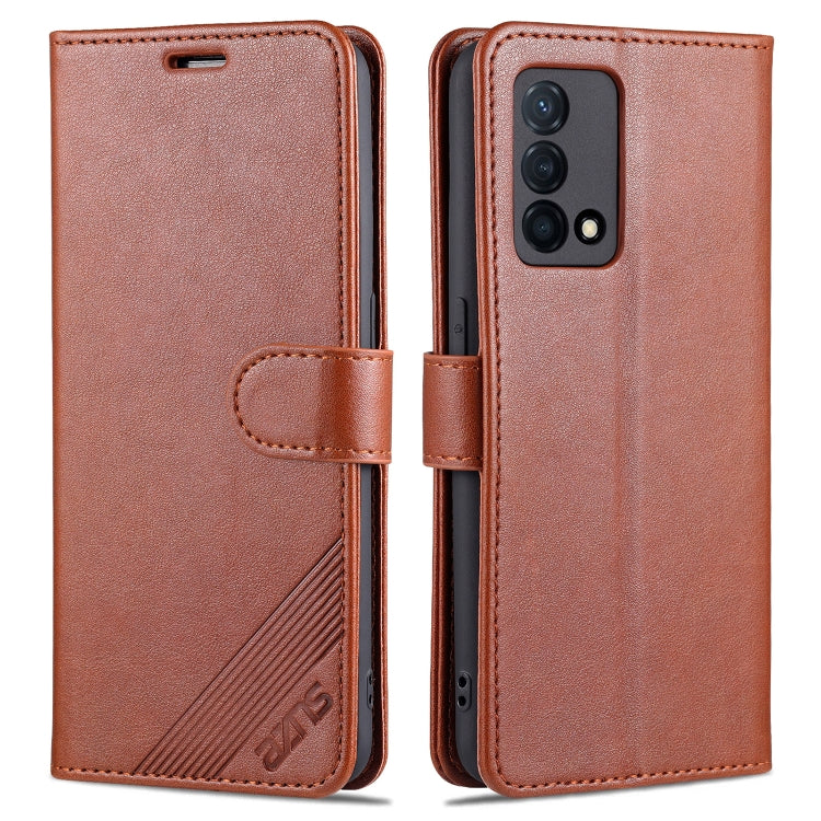 For OPPO K9 AZNS Sheepskin Texture Horizontal Flip Leather Case with Holder & Card Slots & Wallet