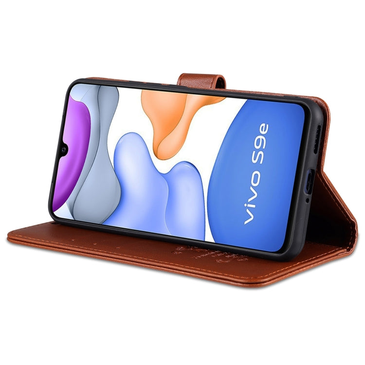 For vivo S9e AZNS Sheepskin Texture Horizontal Flip Leather Case with Holder & Card Slots & Wallet