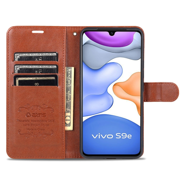 For vivo S9e AZNS Sheepskin Texture Horizontal Flip Leather Case with Holder & Card Slots & Wallet