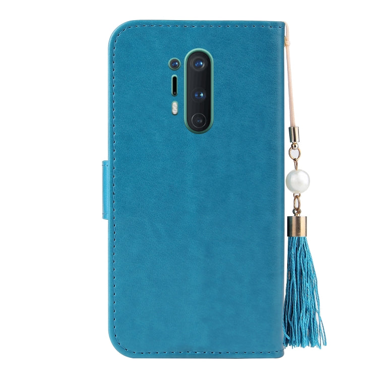 For OnePlus 8 Pro Embossed Lucky Tree Horizontal Flip Leather Case with Holder & Card Slot & Wallet & Lanyard
