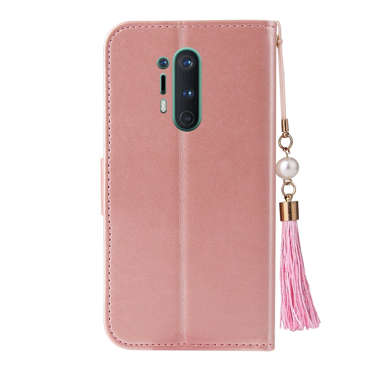 For OnePlus 8 Pro Embossed Lucky Tree Horizontal Flip Leather Case with Holder & Card Slot & Wallet & Lanyard
