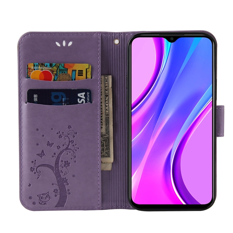For Xiaomi Redmi 9 Embossed Lucky Tree Horizontal Flip Leather Case with Holder & Card Slot & Wallet & Lanyard