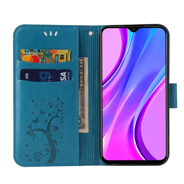 For Xiaomi Redmi 9 Embossed Lucky Tree Horizontal Flip Leather Case with Holder & Card Slot & Wallet & Lanyard