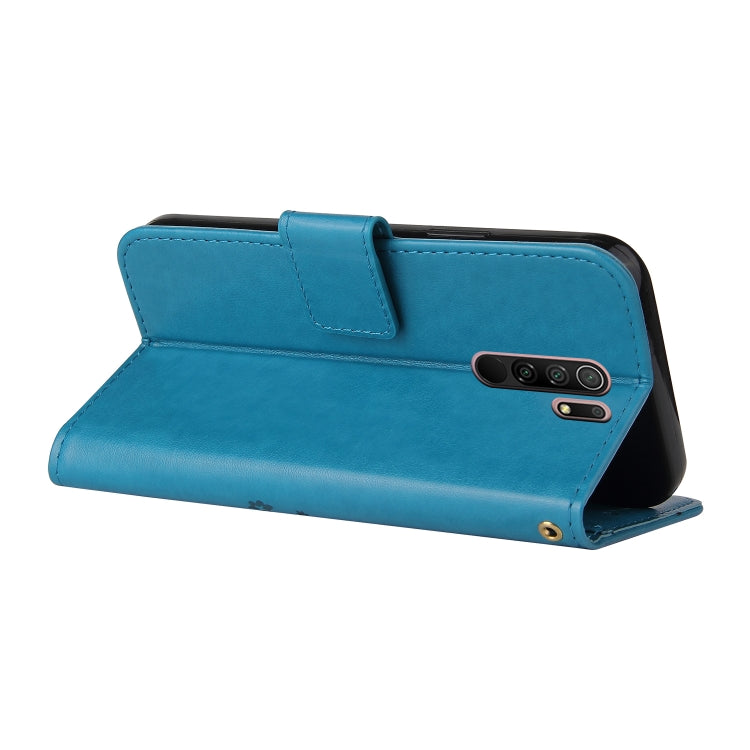 For Xiaomi Redmi 9 Embossed Lucky Tree Horizontal Flip Leather Case with Holder & Card Slot & Wallet & Lanyard