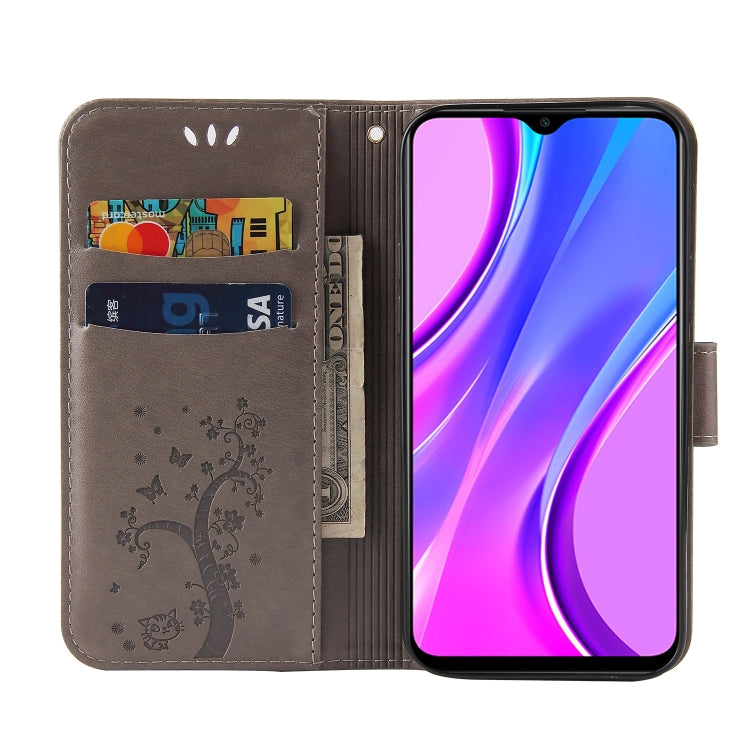 For Xiaomi Redmi 9 Embossed Lucky Tree Horizontal Flip Leather Case with Holder & Card Slot & Wallet & Lanyard