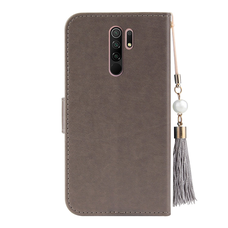 For Xiaomi Redmi 9 Embossed Lucky Tree Horizontal Flip Leather Case with Holder & Card Slot & Wallet & Lanyard