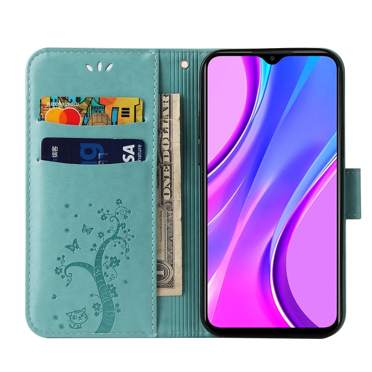 For Xiaomi Redmi 9 Embossed Lucky Tree Horizontal Flip Leather Case with Holder & Card Slot & Wallet & Lanyard