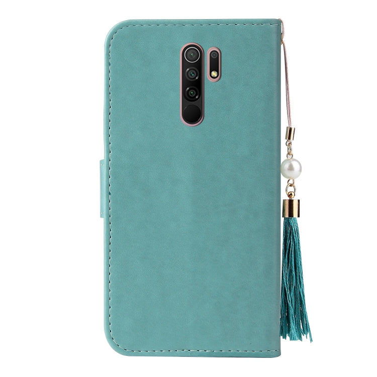 For Xiaomi Redmi 9 Embossed Lucky Tree Horizontal Flip Leather Case with Holder & Card Slot & Wallet & Lanyard