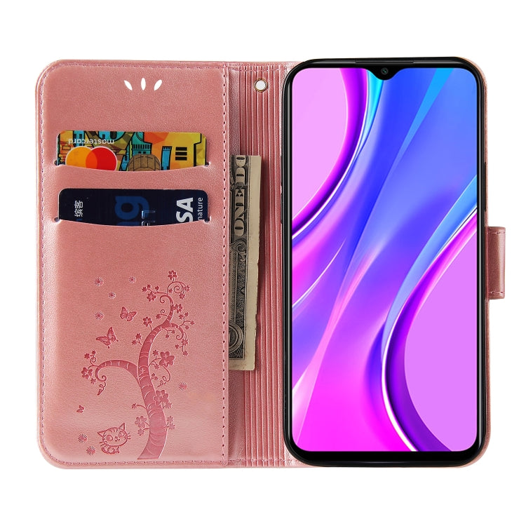 For Xiaomi Redmi 9 Embossed Lucky Tree Horizontal Flip Leather Case with Holder & Card Slot & Wallet & Lanyard