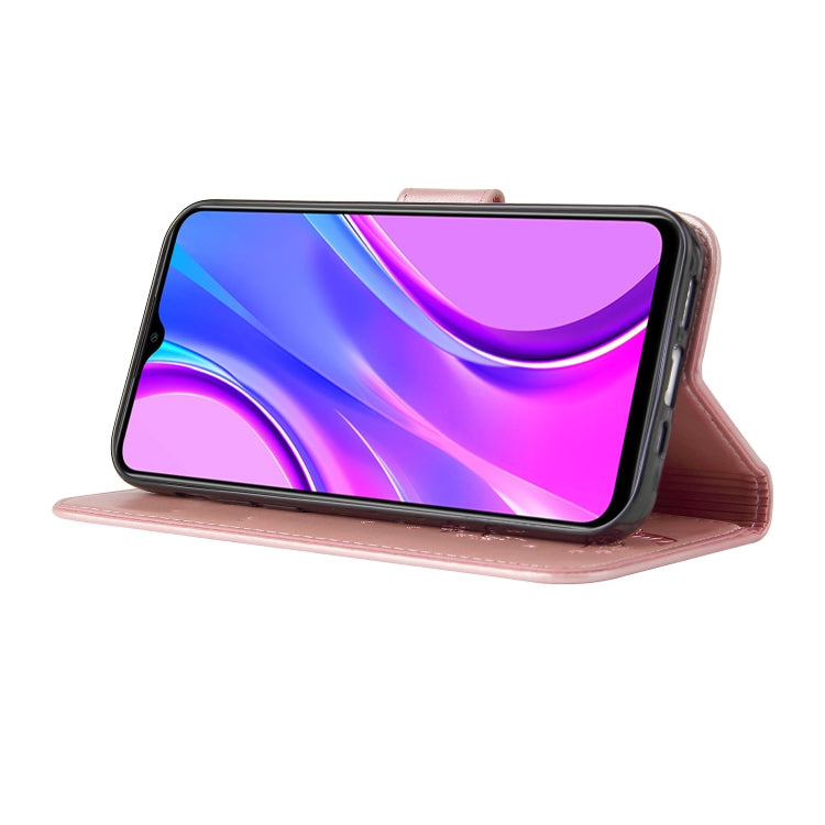 For Xiaomi Redmi 9 Embossed Lucky Tree Horizontal Flip Leather Case with Holder & Card Slot & Wallet & Lanyard