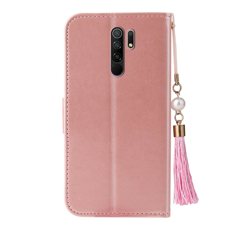 For Xiaomi Redmi 9 Embossed Lucky Tree Horizontal Flip Leather Case with Holder & Card Slot & Wallet & Lanyard
