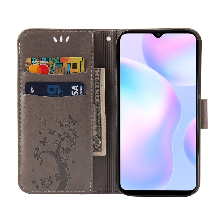 For Xiaomi Redmi 9A Embossed Lucky Tree Horizontal Flip Leather Case with Holder & Card Slot & Wallet & Lanyard