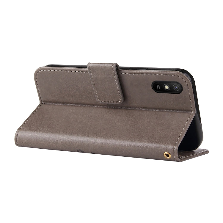 For Xiaomi Redmi 9A Embossed Lucky Tree Horizontal Flip Leather Case with Holder & Card Slot & Wallet & Lanyard