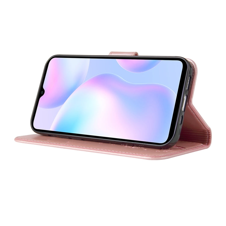 For Xiaomi Redmi 9A Embossed Lucky Tree Horizontal Flip Leather Case with Holder & Card Slot & Wallet & Lanyard