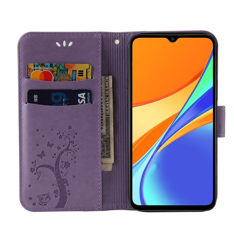 For Xiaomi Redmi 9C Embossed Lucky Tree Horizontal Flip Leather Case with Holder & Card Slot & Wallet & Lanyard