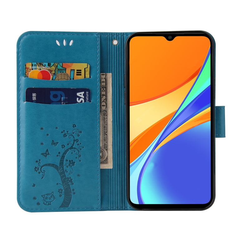 For Xiaomi Redmi 9C Embossed Lucky Tree Horizontal Flip Leather Case with Holder & Card Slot & Wallet & Lanyard