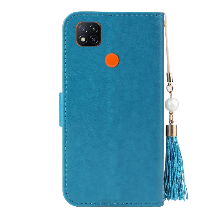 For Xiaomi Redmi 9C Embossed Lucky Tree Horizontal Flip Leather Case with Holder & Card Slot & Wallet & Lanyard