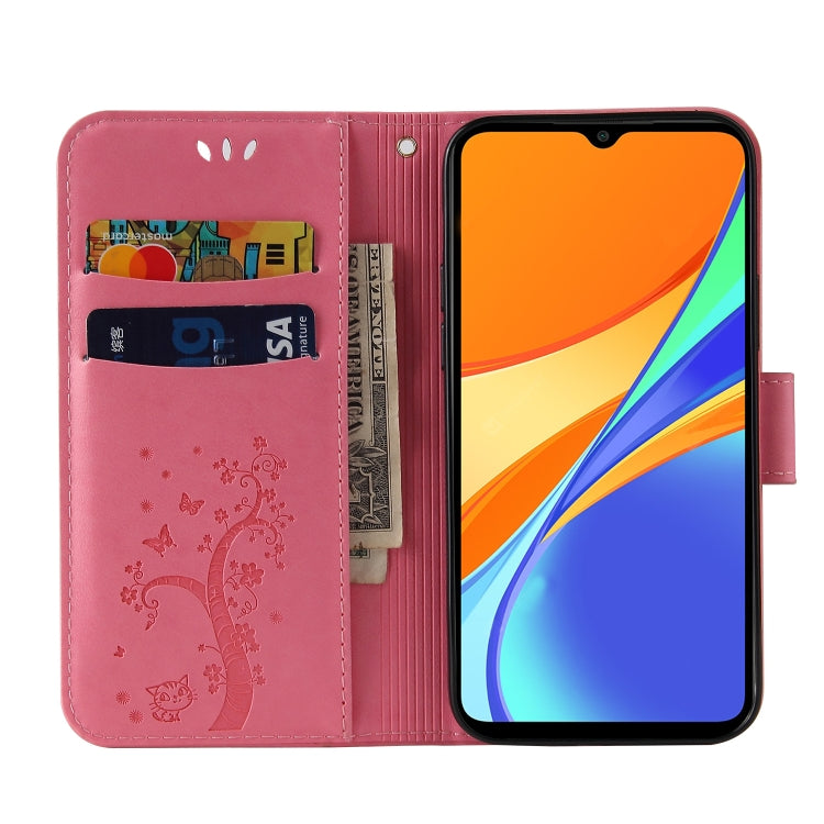 For Xiaomi Redmi 9C Embossed Lucky Tree Horizontal Flip Leather Case with Holder & Card Slot & Wallet & Lanyard