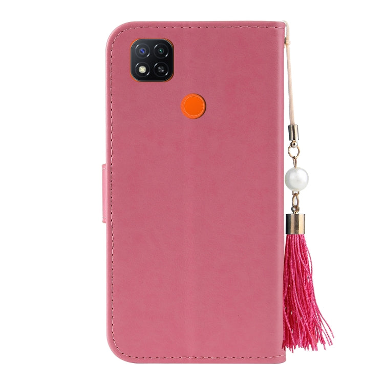 For Xiaomi Redmi 9C Embossed Lucky Tree Horizontal Flip Leather Case with Holder & Card Slot & Wallet & Lanyard