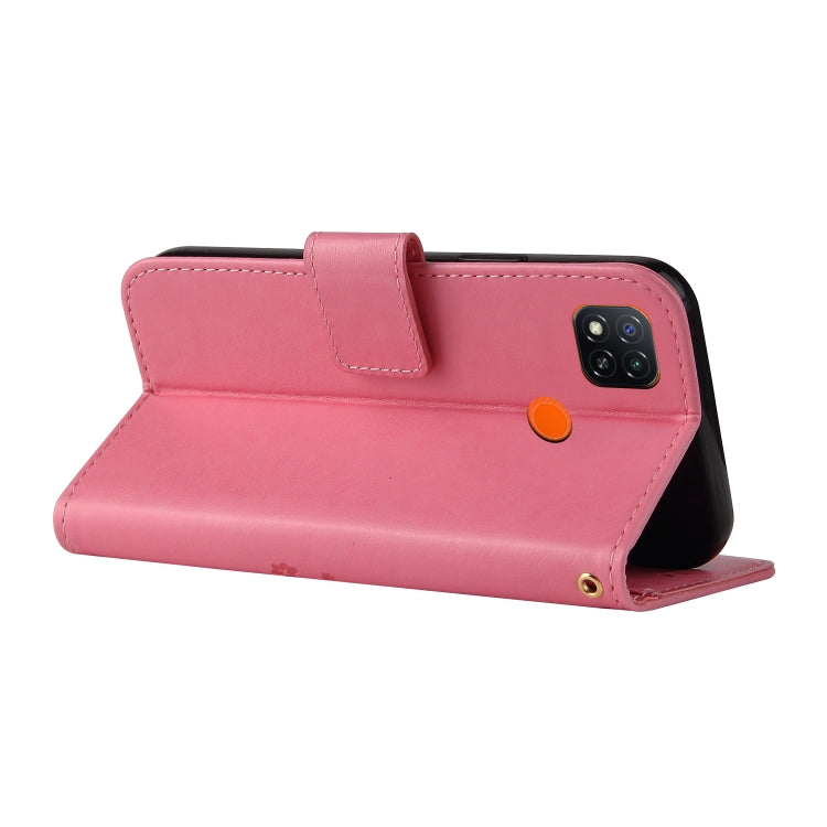 For Xiaomi Redmi 9C Embossed Lucky Tree Horizontal Flip Leather Case with Holder & Card Slot & Wallet & Lanyard