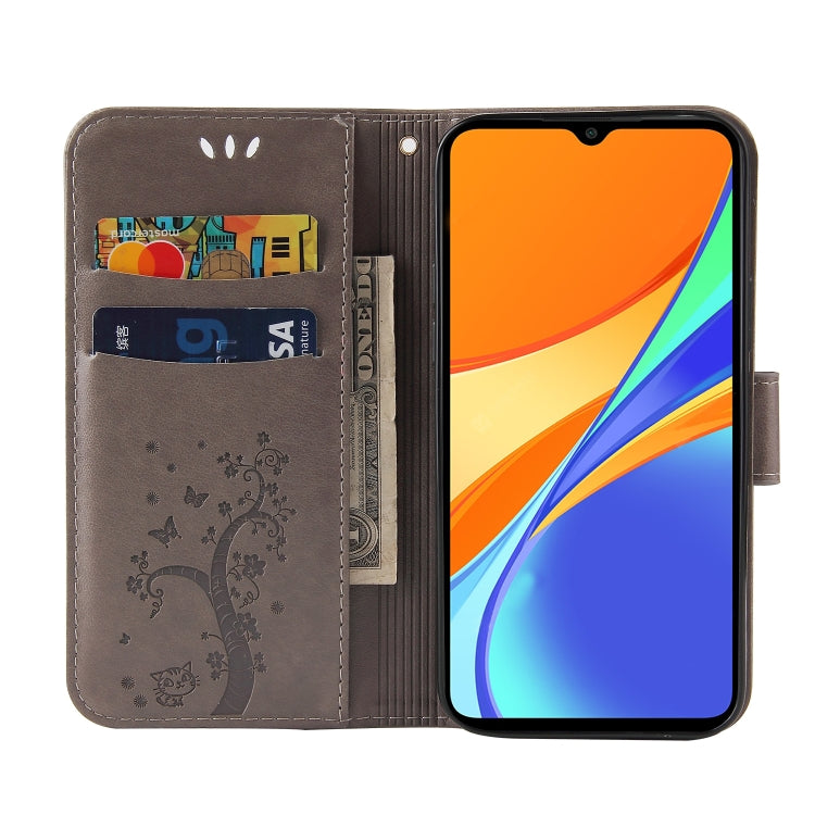 For Xiaomi Redmi 9C Embossed Lucky Tree Horizontal Flip Leather Case with Holder & Card Slot & Wallet & Lanyard