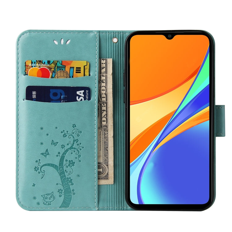 For Xiaomi Redmi 9C Embossed Lucky Tree Horizontal Flip Leather Case with Holder & Card Slot & Wallet & Lanyard