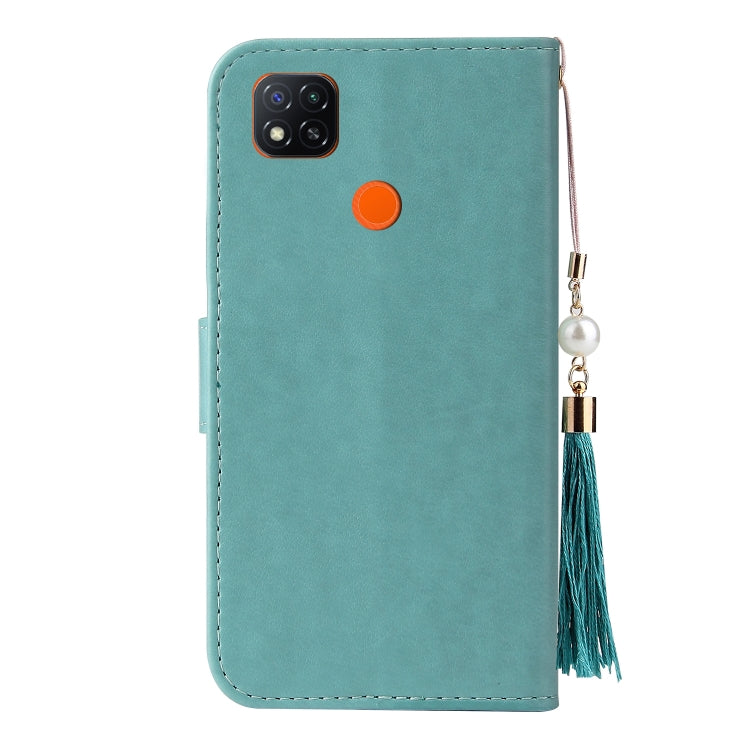 For Xiaomi Redmi 9C Embossed Lucky Tree Horizontal Flip Leather Case with Holder & Card Slot & Wallet & Lanyard