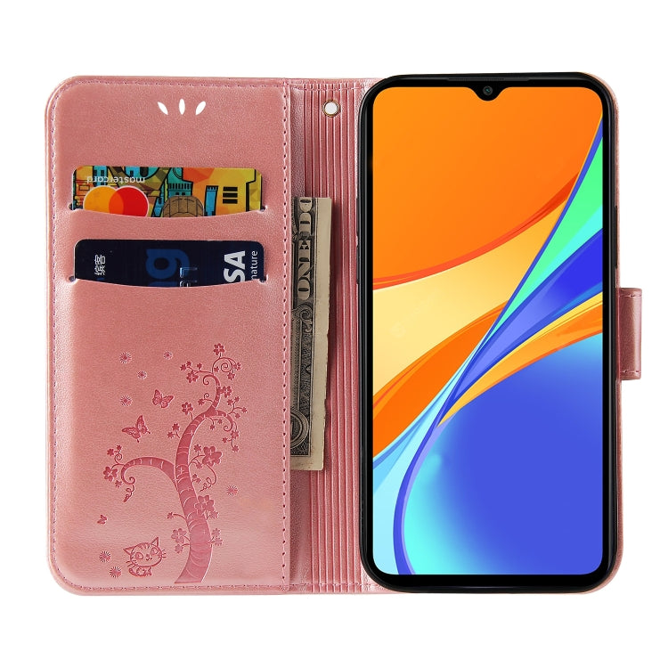 For Xiaomi Redmi 9C Embossed Lucky Tree Horizontal Flip Leather Case with Holder & Card Slot & Wallet & Lanyard