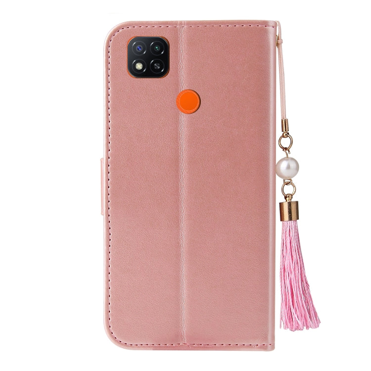 For Xiaomi Redmi 9C Embossed Lucky Tree Horizontal Flip Leather Case with Holder & Card Slot & Wallet & Lanyard
