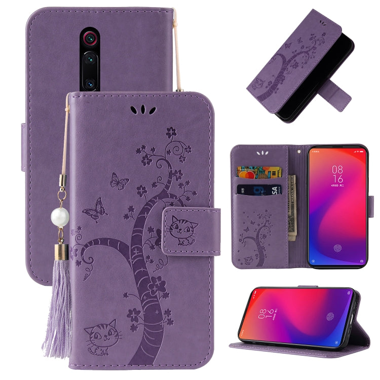 For Xiaomi Redmi K20 Embossed Lucky Tree Horizontal Flip Leather Case with Holder & Card Slot & Wallet & Lanyard