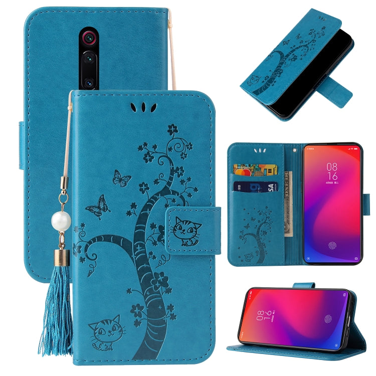 For Xiaomi Redmi K20 Embossed Lucky Tree Horizontal Flip Leather Case with Holder & Card Slot & Wallet & Lanyard