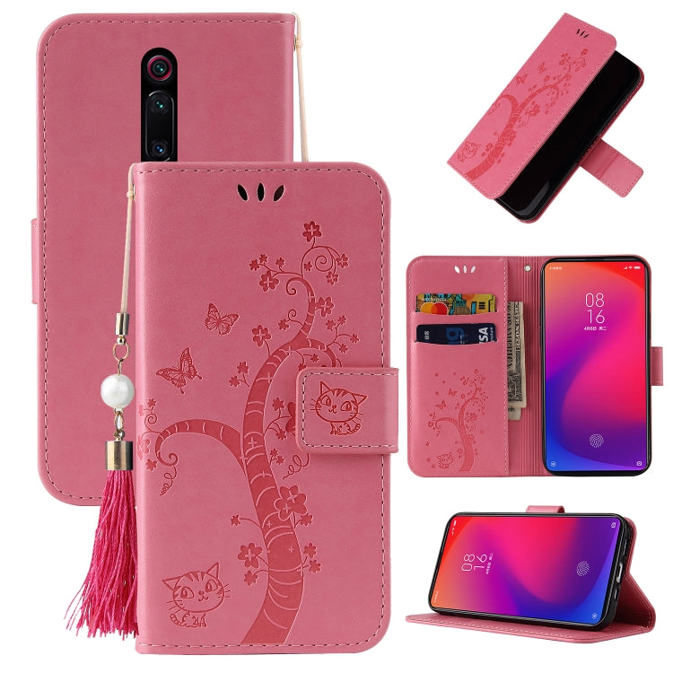 For Xiaomi Redmi K20 Embossed Lucky Tree Horizontal Flip Leather Case with Holder & Card Slot & Wallet & Lanyard