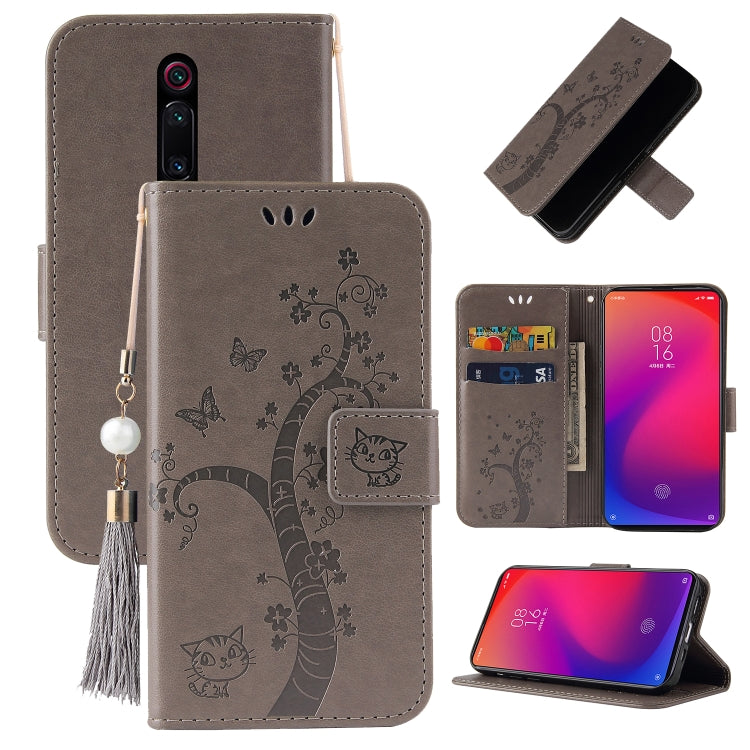 For Xiaomi Redmi K20 Embossed Lucky Tree Horizontal Flip Leather Case with Holder & Card Slot & Wallet & Lanyard