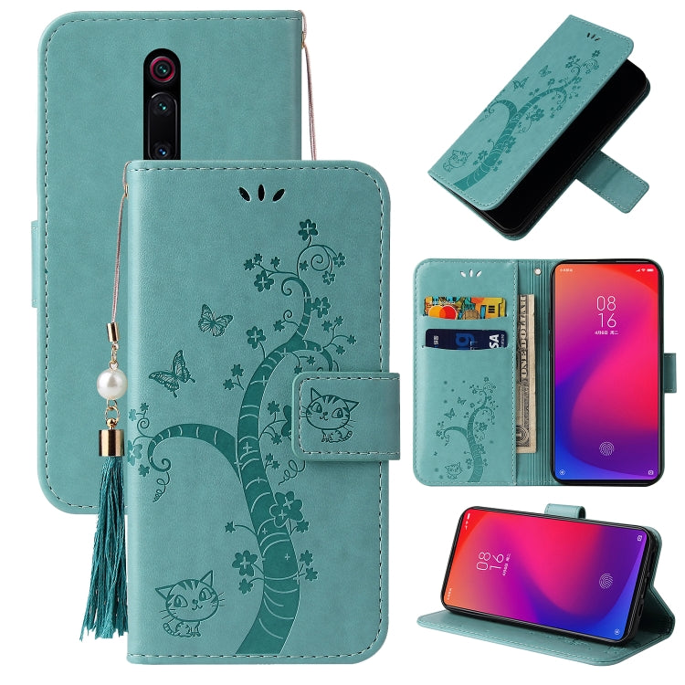 For Xiaomi Redmi K20 Embossed Lucky Tree Horizontal Flip Leather Case with Holder & Card Slot & Wallet & Lanyard