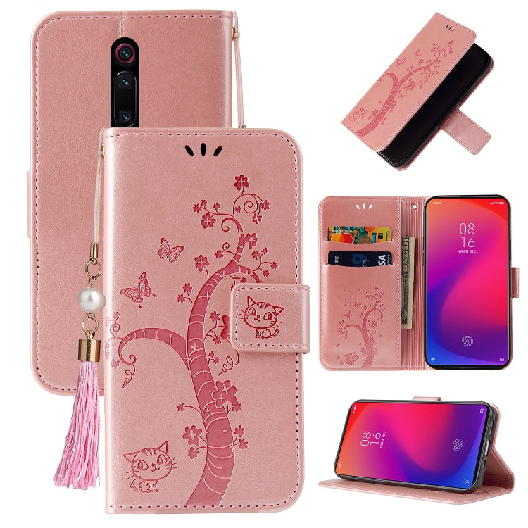 For Xiaomi Redmi K20 Embossed Lucky Tree Horizontal Flip Leather Case with Holder & Card Slot & Wallet & Lanyard