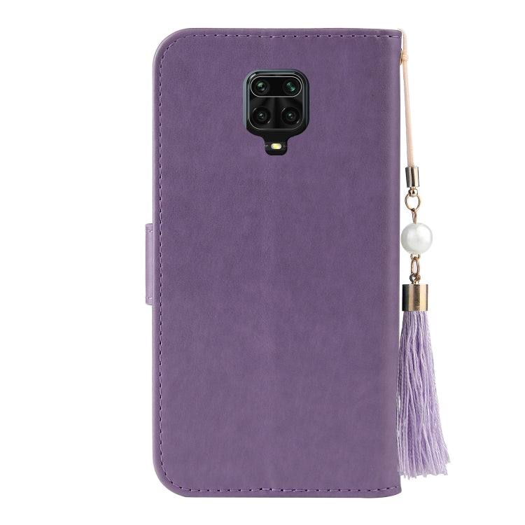 For Xiaomi Redmi Note 9S Embossed Lucky Tree Horizontal Flip Leather Case with Holder & Card Slot & Wallet & Lanyard