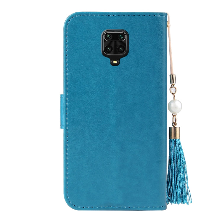 For Xiaomi Redmi Note 9S Embossed Lucky Tree Horizontal Flip Leather Case with Holder & Card Slot & Wallet & Lanyard