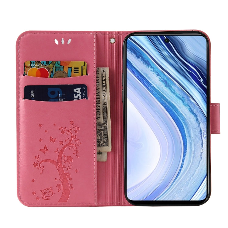 For Xiaomi Redmi Note 9S Embossed Lucky Tree Horizontal Flip Leather Case with Holder & Card Slot & Wallet & Lanyard