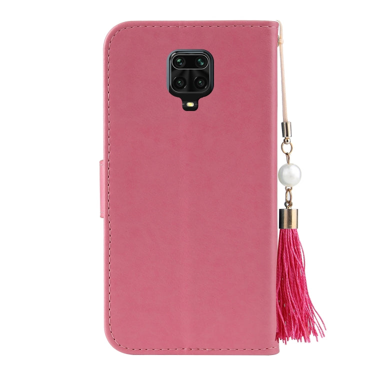 For Xiaomi Redmi Note 9S Embossed Lucky Tree Horizontal Flip Leather Case with Holder & Card Slot & Wallet & Lanyard