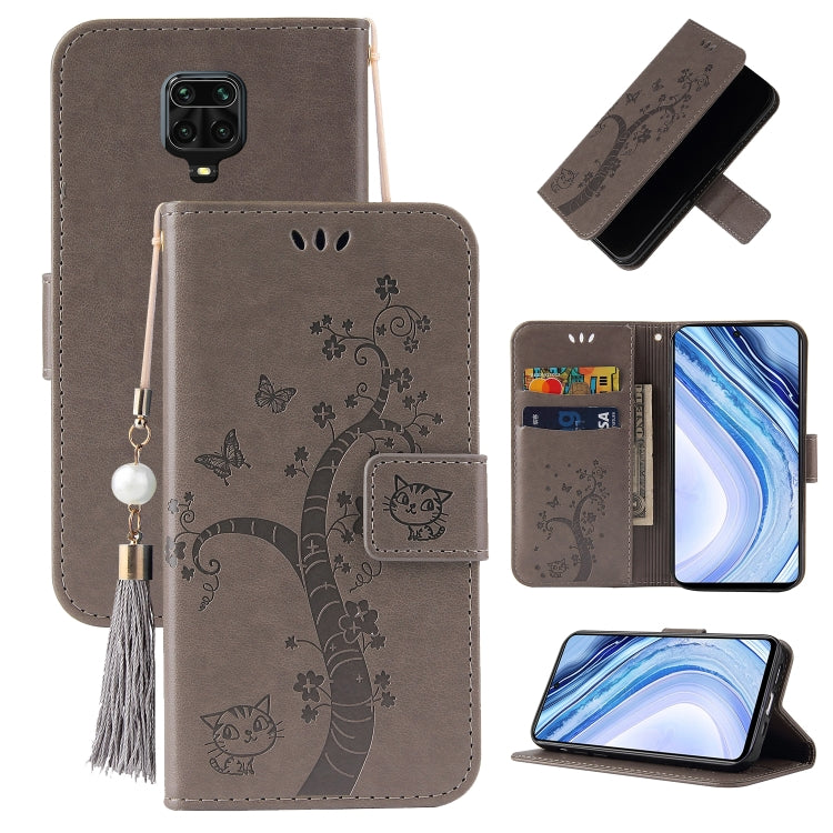 For Xiaomi Redmi Note 9S Embossed Lucky Tree Horizontal Flip Leather Case with Holder & Card Slot & Wallet & Lanyard