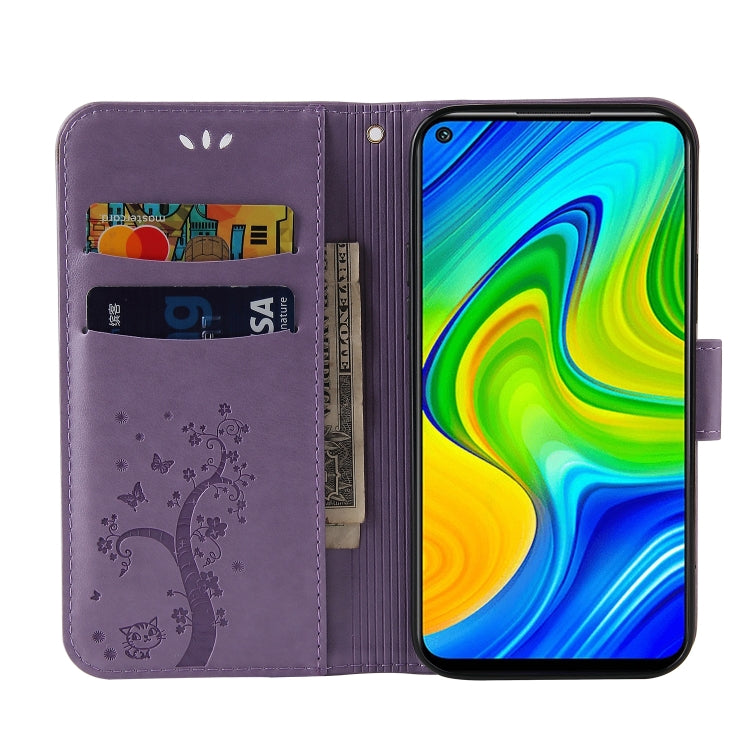 For Xiaomi Redmi Note 9 Embossed Lucky Tree Horizontal Flip Leather Case with Holder & Card Slot & Wallet & Lanyard